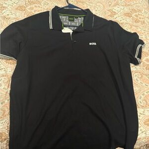 BOSS Men's Black Polo Shirt